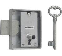 Serrure encloisonnée 305 largeur 60mm axe 35mm droite fer limé 1 EVISMES - 3305335