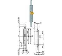Viro Serrure portail extensible 8301 à mot de passe