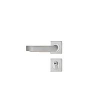 Serrure fendue en acier inoxydable 304 HC3004, poignée carrée, couvercle rond, serrure de porte intérieure, serrure de porte de bureau(Square cover 70 lock cylinder)