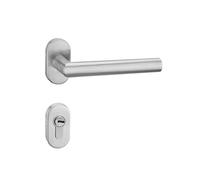 Serrure fendue en acier inoxydable 304, serrure à poignée 2001, couvercle ovale, serrure de porte intérieure, serrure de porte de bureau
