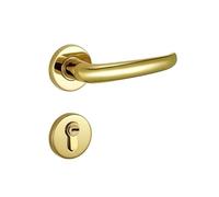 Serrure fendue en acier inoxydable 304, serrure à poignée HC3010, couvercle rond doré, serrure de porte intérieure, serrure de porte de bureau