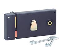 Serrure horizontale Noir epoxy 140x85 mm THIRARD à pêne dormant demi-tour - Gauche - 000121