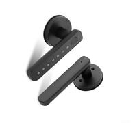 Serrure intelligente avec empreinte digitale, mot de passe et accès aux cartes, pour serrure de porte électronique à une poignée compatible Tuya pour la sécurité de la maison et du bureau (entrée)