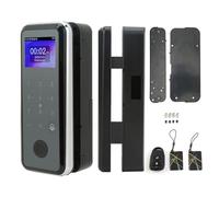 Serrure Intelligente Empreinte Digitale 2,4 Pouces, Contrôle d’Accès Sans Clé, Mot de Passe, Télécommande, Verrouillage de Porte - Déverrouillage Multiple, Écran Couleur, Usage