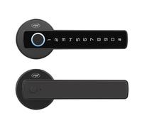 Serrure intelligente PNI SafeHome PTY800 avec empreinte digitale, carte, code, clé mécanique et application Tuya Smart