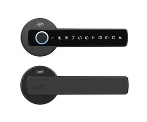 Serrure intelligente PNI SafeHome PTY800 avec empreinte digitale, carte, code, clé mécanique et application Tuya Smart
