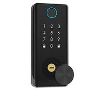 serrure intelligente, Serrure de porte intelligente biométrique à empreinte digitale 5 en 1, entrée sans vec clés, carte IC, clavier tactile, contrôle par application, verrouillage automatique