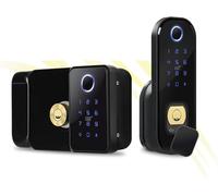 Serrure Intelligente, Serrure par Empreinte Digitale. Serrure Intelligente étanche pour Portail Extérieur sans Clé Jante électrique WiFi Double Face Lecteur D’empreint, Double Side