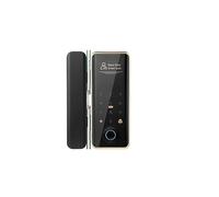 Serrure intelligente TTLOCK pour porte vitrée Application Bluetooth Empreinte digitale Mot de passe Code de carte Serrure de porte électronique avec sonnette Porte coulissante (Couleur : Por