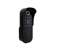 Serrure intelligente Tuya APP, étanche, avec lecteur d'empreintes digitales, WiFi et code numérique pour la sécurité à la maison (Tuya App)