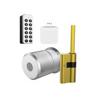Serrure intelligente Tuya TTlock cylindre d'empreintes digitales for porte 50-100mm épaisseur Support serrure for maison intelligente(Gatway Keyboard,TUYA Version)