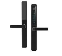 Serrure intelligente WiFi empreinte digitale pour porte - Accès sans clé par appli, code, carte RFID et clé mécanique - Convient portes 30-110 mm, mortaise 6085, modèle JCF3387