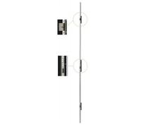 Serrure multipoint à larder ISEO Performa - Têtière plate 2300x24x3 mm Acier INOX - Entraxe 92 mm - Axe 35 mm - 7232013028