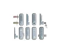 Verrou à code mécanique pêne demi-tour à larder UNICODE 2230 - UNITECNIC - U300.1.030 Noir