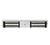 Serrure magnétique à Double porte montée en Surface, 280kg, DC 12V, interphone de bâtiment, commande électrique, retour de Signal, serrure électromagnétique