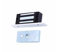 Serrure magnétique électrique de 60 kg, mode sans échec 12 V, serrure de porte simple, en alliage d'aluminium, système de contrôle d'accès à mortaise monté sur mortaise pour cloisons de bureau