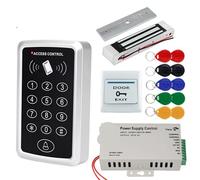 Serrure magnétique électrique Kit de système de contrôle d'accès à domicile, clavier RFID, contrôleur d'accès 125KHz, 1000 utilisateurs, serrure magnétique électrique 180KG, serrures à gâche(Kit2 Stri