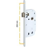 Serrure mono-point à encastrer avec bec de cane - axe 40mm et carré 7mm Klose Besser