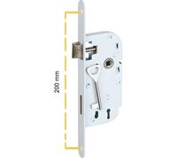 Serrure mono-point à encastrer avec clé L - axe 40mm et carré 7mm Klose Besser