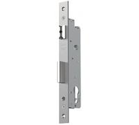 Serrure monopoint 7791 têtière inox 24 mm - pênes dormant et demi tour - têtière plate GNS
