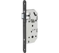 Serrure monopoint à encastrer MONOMAX pour porte d'intérieur bec de cane axe 40mm acier - FTH THIRARD - 00046800 Noir (faceplate) / Galvanisé (coffre métallique)