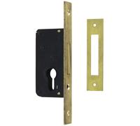 Serrure monopoint à larder axe à 40mm pêne dormant têtière laiton - CISA - CIS5231040