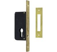 Serrure monopoint à larder axe à 40mm pêne dormant têtière laiton - CISA - CIS5231040 Noir G