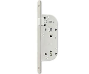 Serrure monopoint à larder axe à 50 mm NF inox même variure - sans gache réversible - Euro-elzett kft - g840e2d7k4 roz