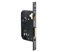 Serrure monopoint à larder MULTIBAT à rouleau noir axe 50 mm bout carré JPM 290000-01-0B