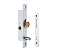 Serrure monopoint à larder profil étroit à mentonnet Série 24 largeur 25 mm avec gâche METALUX F124250010