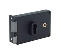 JPM Serrure monopoint en applique horizontale 114500-01-2Y – Profilé européen fouillot gauche
