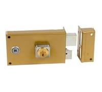 Serrure monopoint en applique ALPHA cylindre rond horizontal fouillot droite - BRICARD - 352110 Noir G