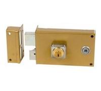 Serrure monopoint en applique ALPHA cylindre rond horizontal fouillot gauche - BRICARD - 352111 Noir G