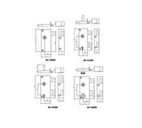 Serrure monopoint en applique bec de cane extra-plat gauche JPM 456000-01-2Y