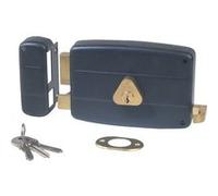 Serrure monopoint en applique horizontale à tirage 50mm gauche - CISA - 501210-03-2A Noir G