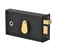 Serrure monopoint en applique pêne dormant demi-tour clé à chiffres horizontal à fouillot droite JPM 144000-02-1Y