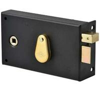 Serrure monopoint en applique pêne dormant demi-tour clé à chiffres horizontal à fouillot droite - - 144000-02-1Y