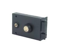 Serrure monopoint en applique VEGA horizontale à fouillot cylindre 45 mm droite pour grille JPM 130400-01-1A