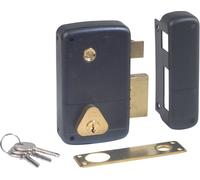 Serrure monopoint en applique verticale à fouillot 50mm droite - CISA - 3005045000 Noir G