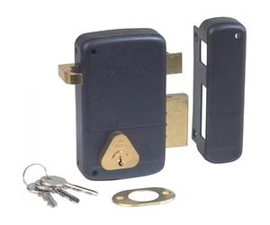 Serrure monopoint en applique verticale à tirage 40mm gauche CISA 502210-01-2A