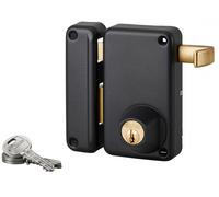 Serrure monopoint en applique verticale à tirage double cylindre 23 x 45 mm carré 6mm acier nickelé gauche FTH THIRARD 00000145