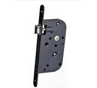 Serrure Monopoint Encastrée noire NF 1 point Bec de cane