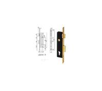 Cisa Serrure monopoint C110.70.0 1.5 - C. Bois 70 mm - loquet + levier laiton s/c - entraxe 85 mm