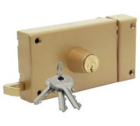 Serrure monopoint ZENITH 541 horizontal tirage cylindre de 40mm droite - ISEO - 25020401.5 Noir G