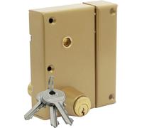 Serrure ZENITH 572 vertical fouillot Cylindre de 45 droite - ISEO - 25090451.5 Chromé brillant
