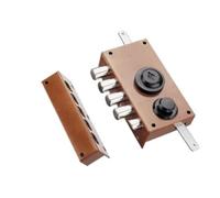 Serrure multipoints en applique 30.436 coloris marron A2P* gauche - MOTTURA - 30436VD50XHAFS