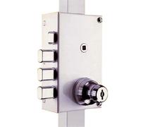 Mottura Serrure multipoints en applique Série 448 30448AS5NXHAFS coloris blanc A2P* gauche