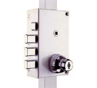 Serrure multipoints en applique Série 448 coloris blanc A2P* gauche - MOTTURA - 30448AS5NXHAFS Noir G