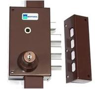 Serrure multipoints en applique Série 448 coloris marron A2P* droite - MOTTURA - 30448VD5NXHAFD