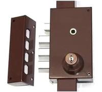 Serrure multipoints en applique Série 448 coloris marron A2P* gauche - MOTTURA - 30448VS5NXHAFS
